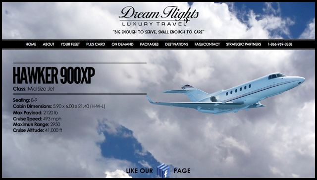 Dream Flights Luxury Travel Home Page