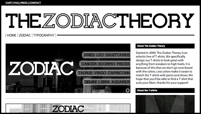 The Zodiac Theory Home Page