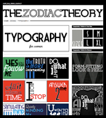 The Zodiac Theory Typography T-Shirts